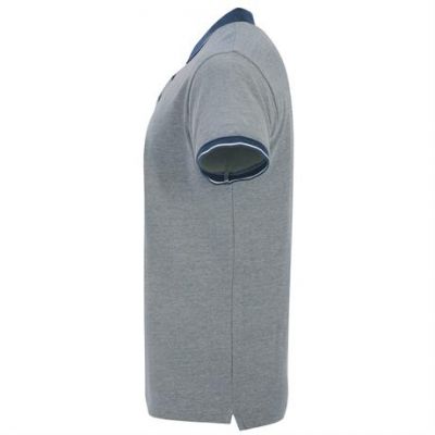 Футболка поло BOWIE мужская, ПЁСТРЫЙ МОРСКОЙ СИНИЙ 2XL-1