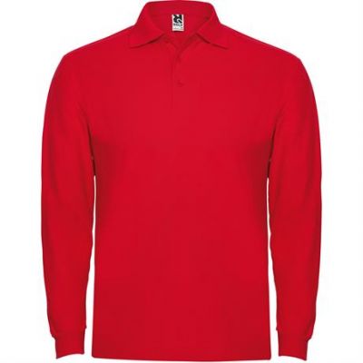 Футболка поло ESTRELLA L/S мужская, КРАСНЫЙ 3XL-0
