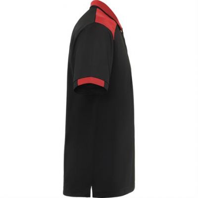 Футболка поло SAMURAI мужская, ЧЕРНЫЙ/КРАСНЫЙ 2XL-3