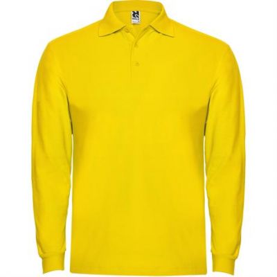 Футболка поло ESTRELLA L/S мужская, ЖЕЛТЫЙ 2XL-0