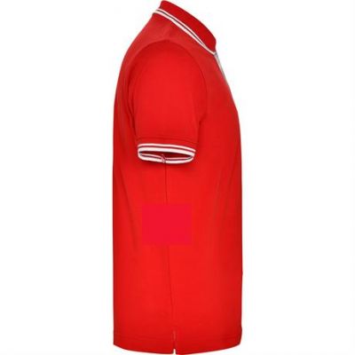 Футболка поло MONTREAL мужская, КРАСНЫЙ/БЕЛЫЙ 2XL-3