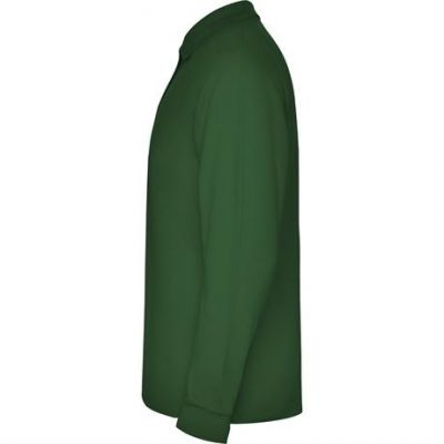 Футболка поло ESTRELLA L/S мужская, БУТЫЛОЧНЫЙ ЗЕЛЕНЫЙ 2XL-2