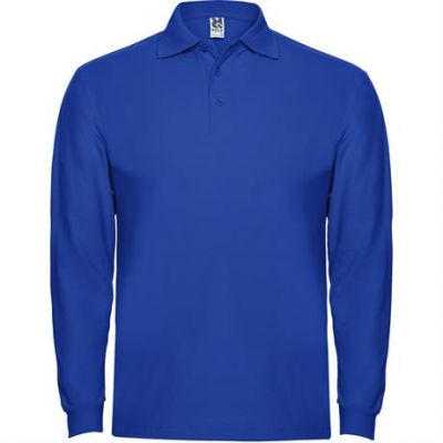 Футболка поло ESTRELLA L/S мужская, КОРОЛЕВСКИЙ СИНИЙ XL-0