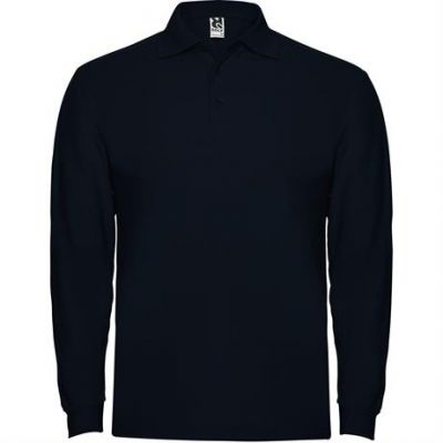 Футболка поло ESTRELLA L/S мужская, МОРСКОЙ СИНИЙ S-0