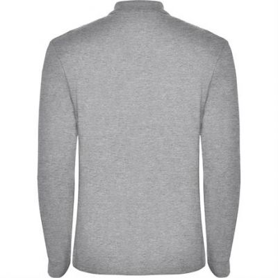Футболка поло ESTRELLA L/S мужская, ПЁСТРЫЙ СЕРЫЙ M-1
