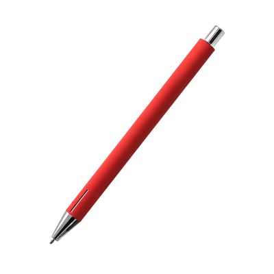 Ручка металлическая Elegant Soft, красная-3