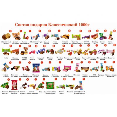 №4 ХУДОЖНИК 1000 грамм новогодний подарок классический-1