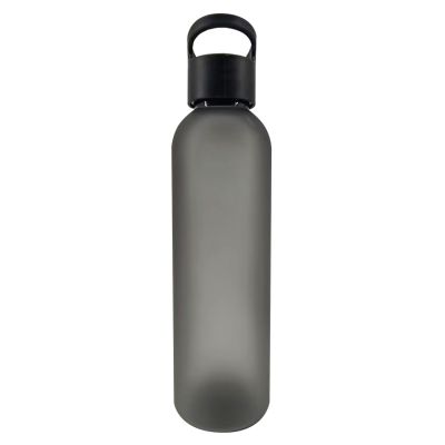 Бутылка пластиковая для воды Sportes (матовая), черная-1