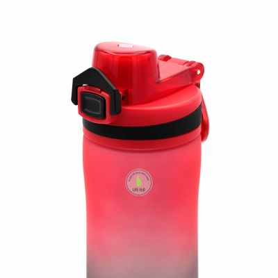 Пластиковая бутылка Verna Soft-touch, красная-4