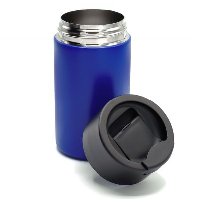 Вакуумная герметичная термокружка Kelly, синяя-2