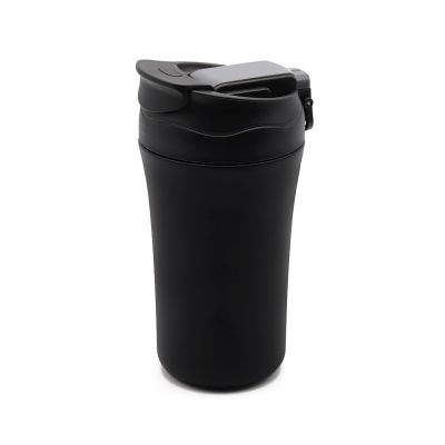 Термокружка с двойными стенками Molly, черная-0