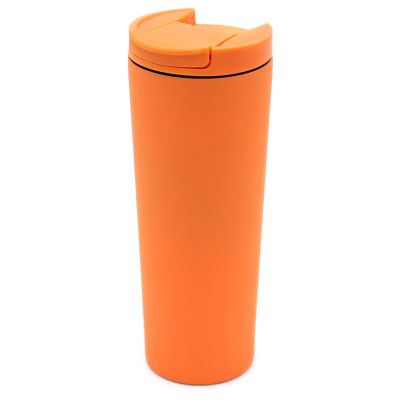 Термокружка Carroll софт-тач, оранжевого цвета-0