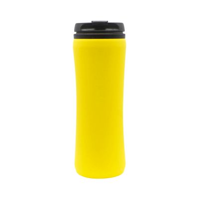 Термокружка Miora софт-тач, желтый-2
