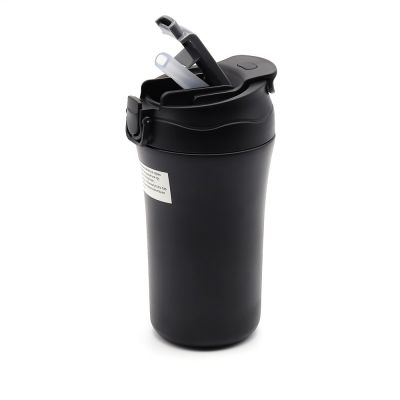 Термокружка с двойными стенками Molly, черная-2