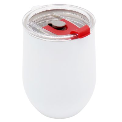 Термокружка с двойной стенкой Coffixx To Go, белая/красная-0