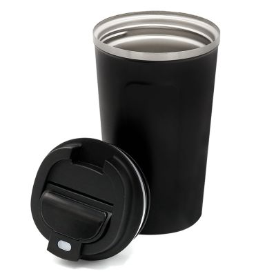 Термокружка Moon с дисплеем, 380мл, черная-1