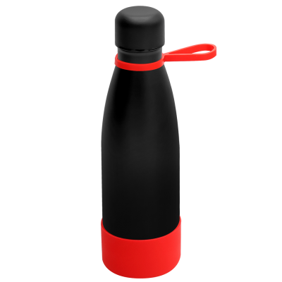 Термобутылка герметичная вакуумная Olivia To Go, чёрный/красный-0