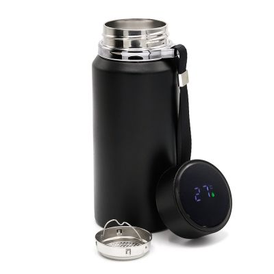 Термос Henzo с дисплеем, черный-1