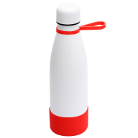 Термобутылка герметичная вакуумная Olivia To Go, белый/красный
