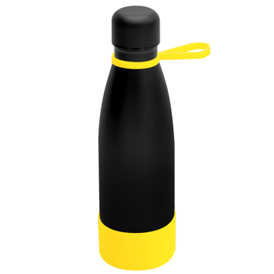 Термобутылка герметичная вакуумная Olivia To Go, чёрный/жёлтый-0