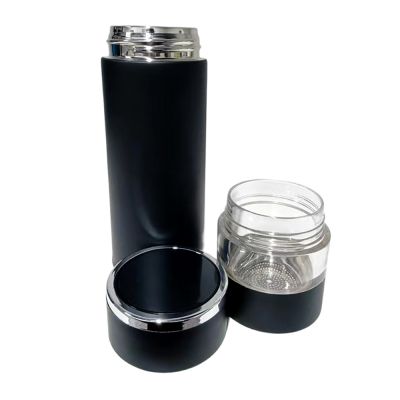 Термос Amber с инфьюзером и дисплеем, черный-2