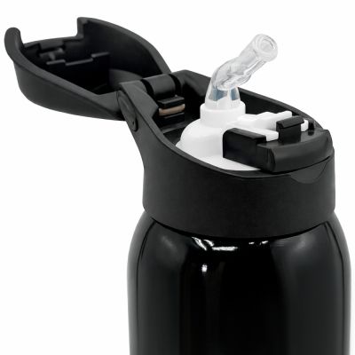 Термобутылка Trekker, чёрная-2