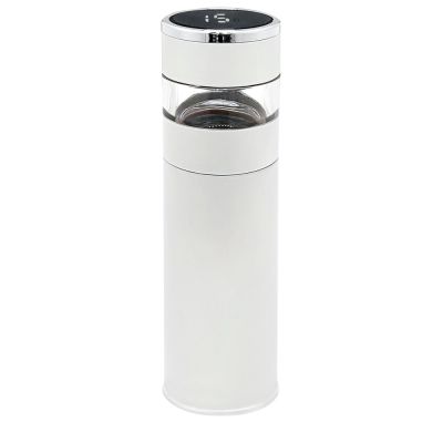 Термос Amber с инфьюзером и дисплеем, белый-1