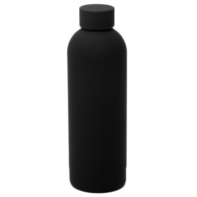 Термобутылка Perfecto софт-тач, черный.-0