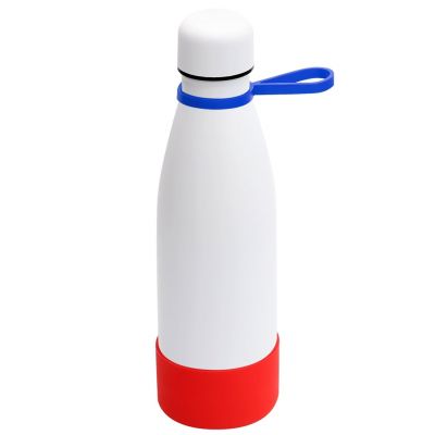 Термобутылка герметичная вакуумная Olivia To Go, белый/синий/красный-0