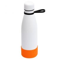 Термобутылка герметичная вакуумная Olivia To Go, белый/черный/оранжевый
