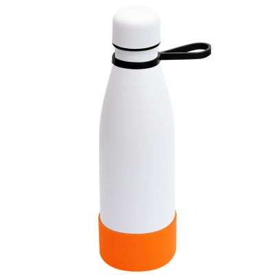 Термобутылка герметичная вакуумная Olivia To Go, белый/черный/оранжевый-0