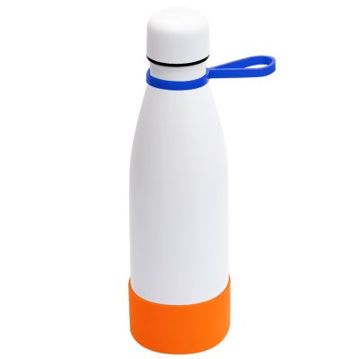 Термобутылка герметичная вакуумная Olivia To Go, белый/синий/оранжевый-0