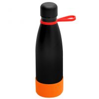 Термобутылка герметичная вакуумная Olivia To Go, чёрный/красный/оранжевый
