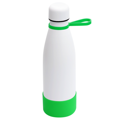 Термобутылка герметичная вакуумная Olivia To Go, белый/зелёный-0