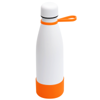 Термобутылка герметичная вакуумная Olivia To Go, белый/оранжевый