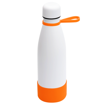 Термобутылка герметичная вакуумная Olivia To Go, белый/оранжевый-0