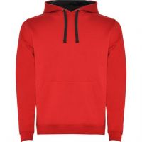 Толстовка URBAN мужская, КРАСНЫЙ/ЧЕРНЫЙ XS