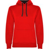 Толстовка URBAN WOMAN женская, КРАСНЫЙ/ЧЕРНЫЙ 2XL