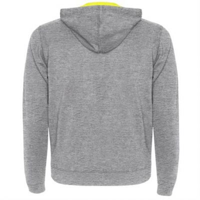 Толстовка FUJI мужская, HEATHER GREY/FLUOR YELLOW XL-1