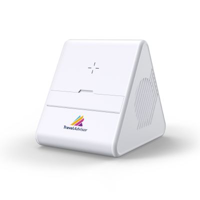 Колонка Dorn с беспроводной зарядкой, белый-0