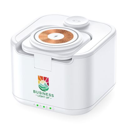 Беспроводная колонка 5W с беспроводным зарядным 15W Powerbox ,белый-2