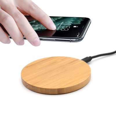 Беспроводное зарядное устройство Bamby, натуральный-1