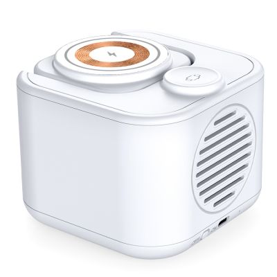 Беспроводная колонка 5W с беспроводным зарядным 15W Powerbox ,белый-3