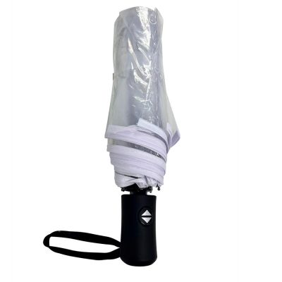 Автоматический противоштормовой зонт Transparent, прозрачный-0