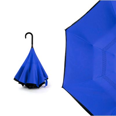 Зонт-трость механический  Chaplin, черно-синий-1