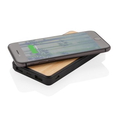 Внешний аккумулятор из переработанного пластика RCS с функцией беспроводной зарядки, 8000 мАч-1