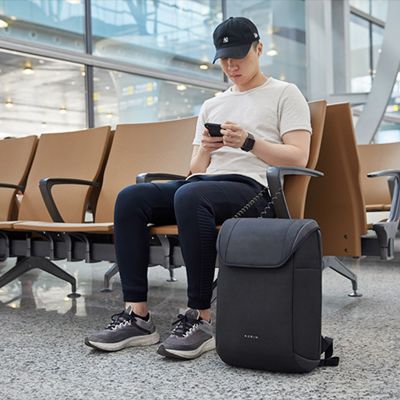 Рюкзак KORIN ClickPack X 45х32х15,5 см, с клапаном, черный-24