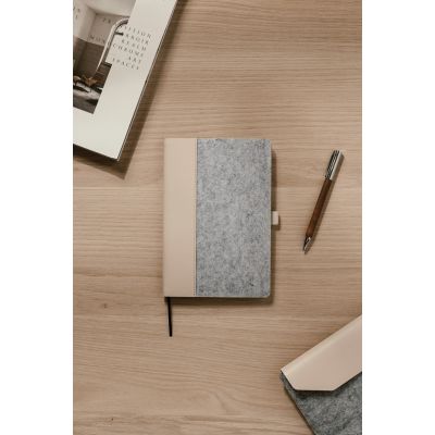 Блокнот VINGA Albon из переработанных фетра и бумаги GRS, А5-8