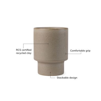 Стакан VINGA Nagano pure из керамики RCS, 300 мл-5