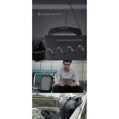 Рюкзак KORIN ClickPack Pro 46х34х16 см, комбинированный черный/серый-16